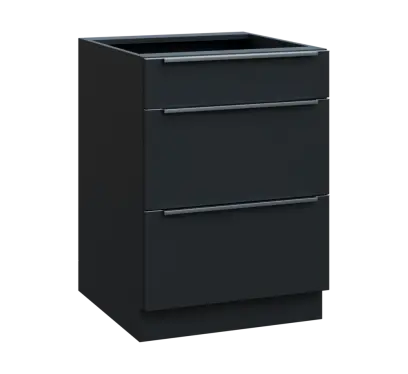 SIS - 6Z33 spodní skříňka, 3-zásuvková, 870x600x600, antracit